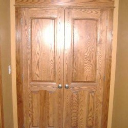 Custom Maple Wood Interior Closet Doors